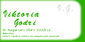 viktoria godri business card